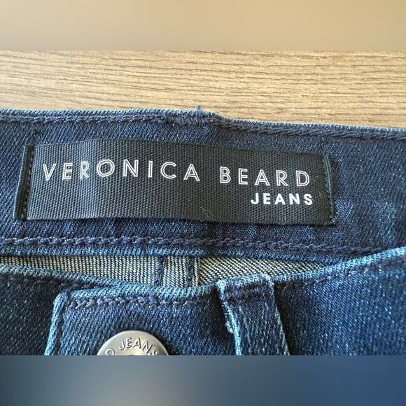 NWT Veronica Beard Carolyn Baby Boot Jean With Navy And RedTuxedo Stripes Sz 24 - Picture 11 of 15